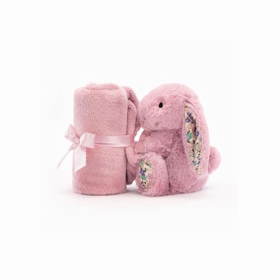 Jellycat Blossom Tulip Bunny Soothers USA | 84023VYHL